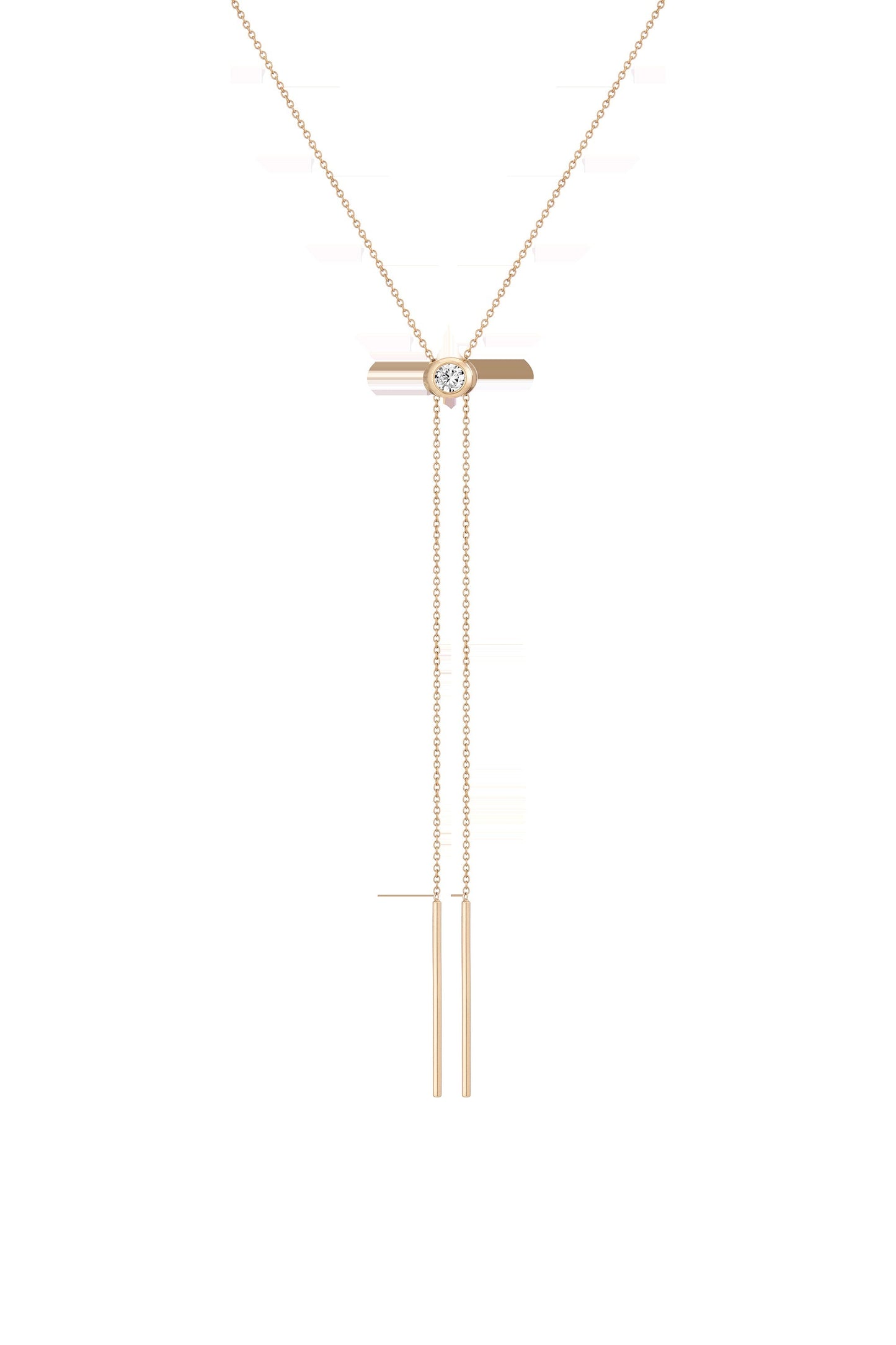 Aurate x Frye: Lab Grown Diamond Bolo Necklace