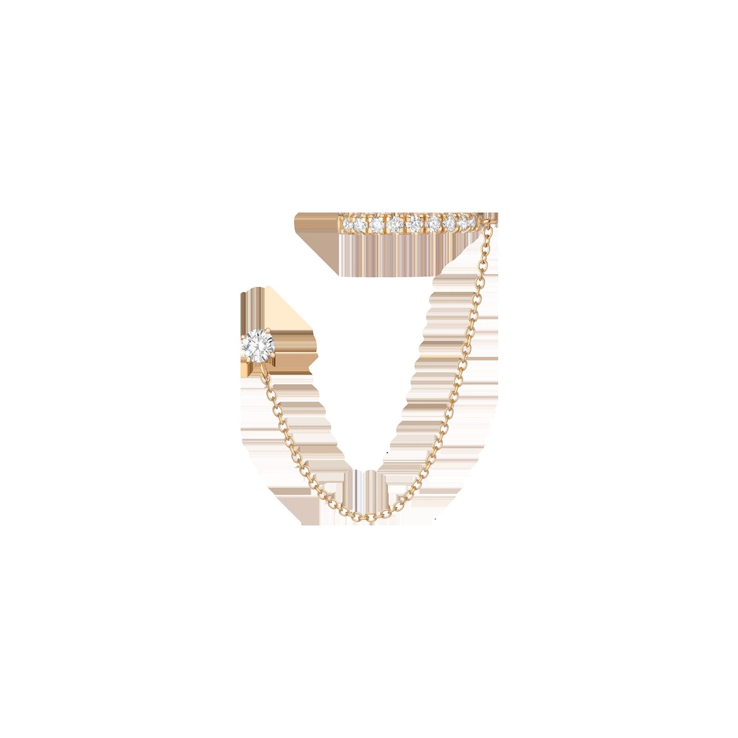 Aurate x Frye: Lab Grown Diamond Stud and Ear Cuff