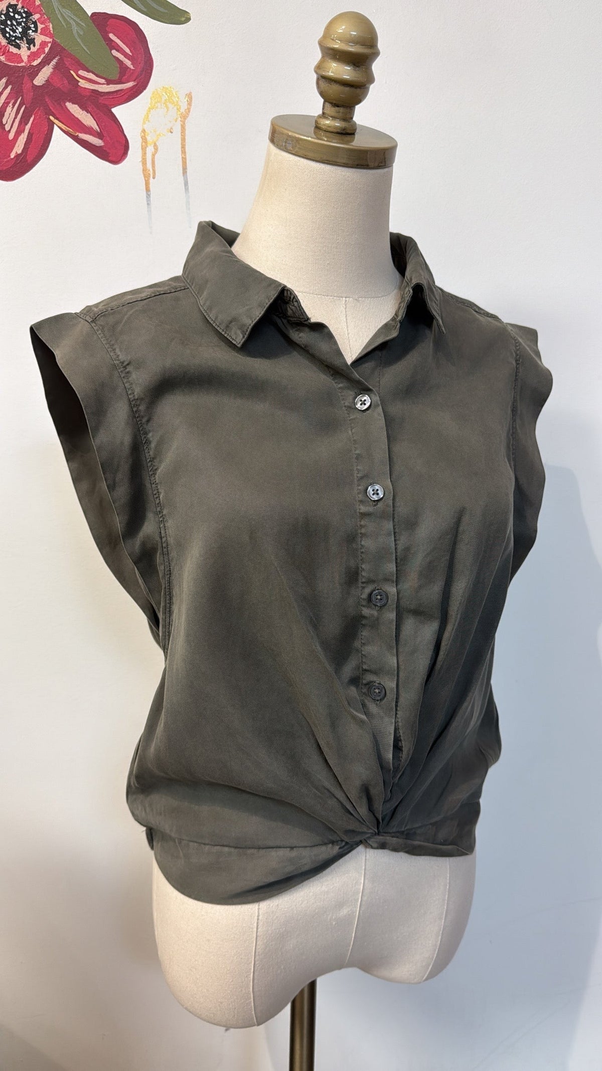 Evereve Green Top, S
