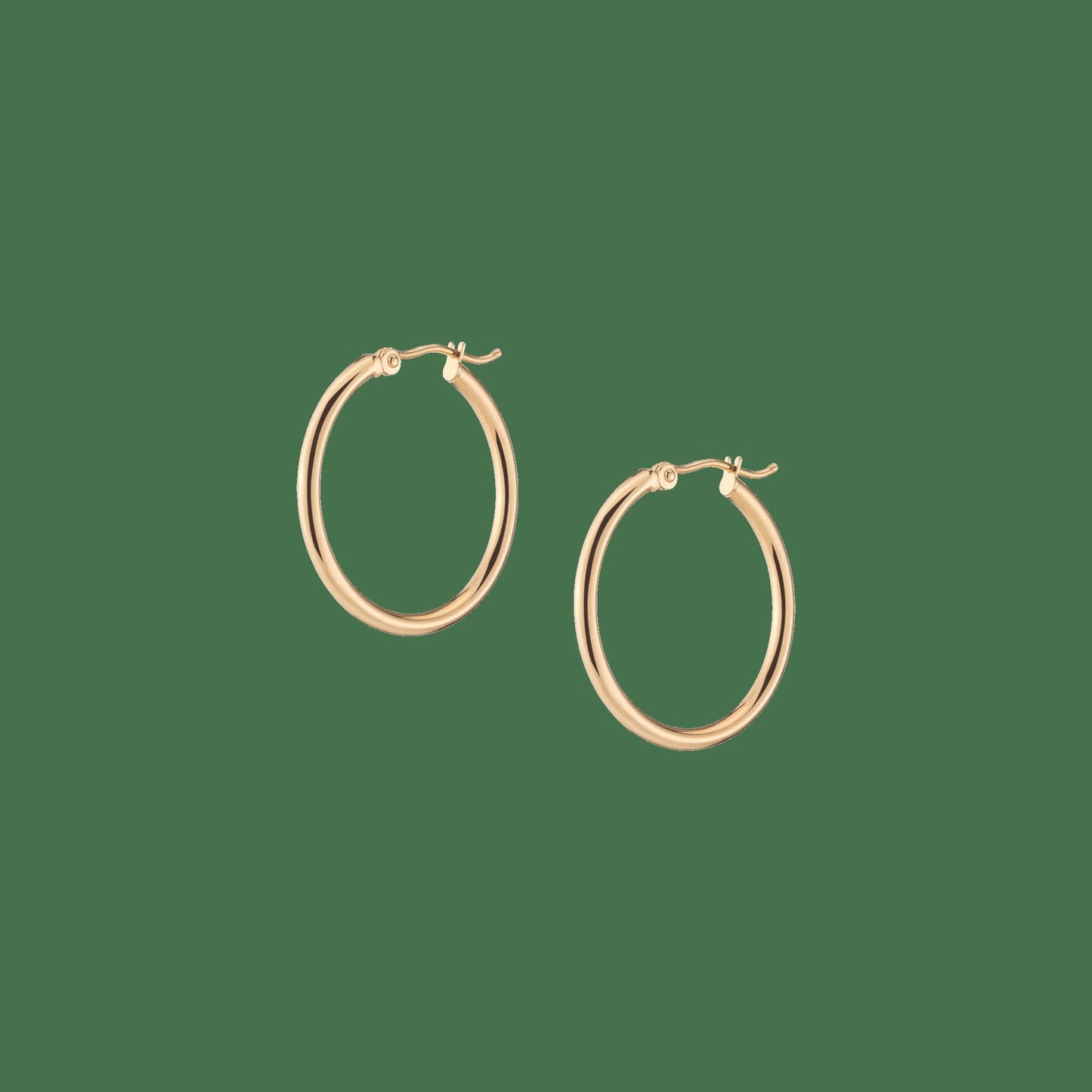 Gold Hoop Earrings - 2mm
