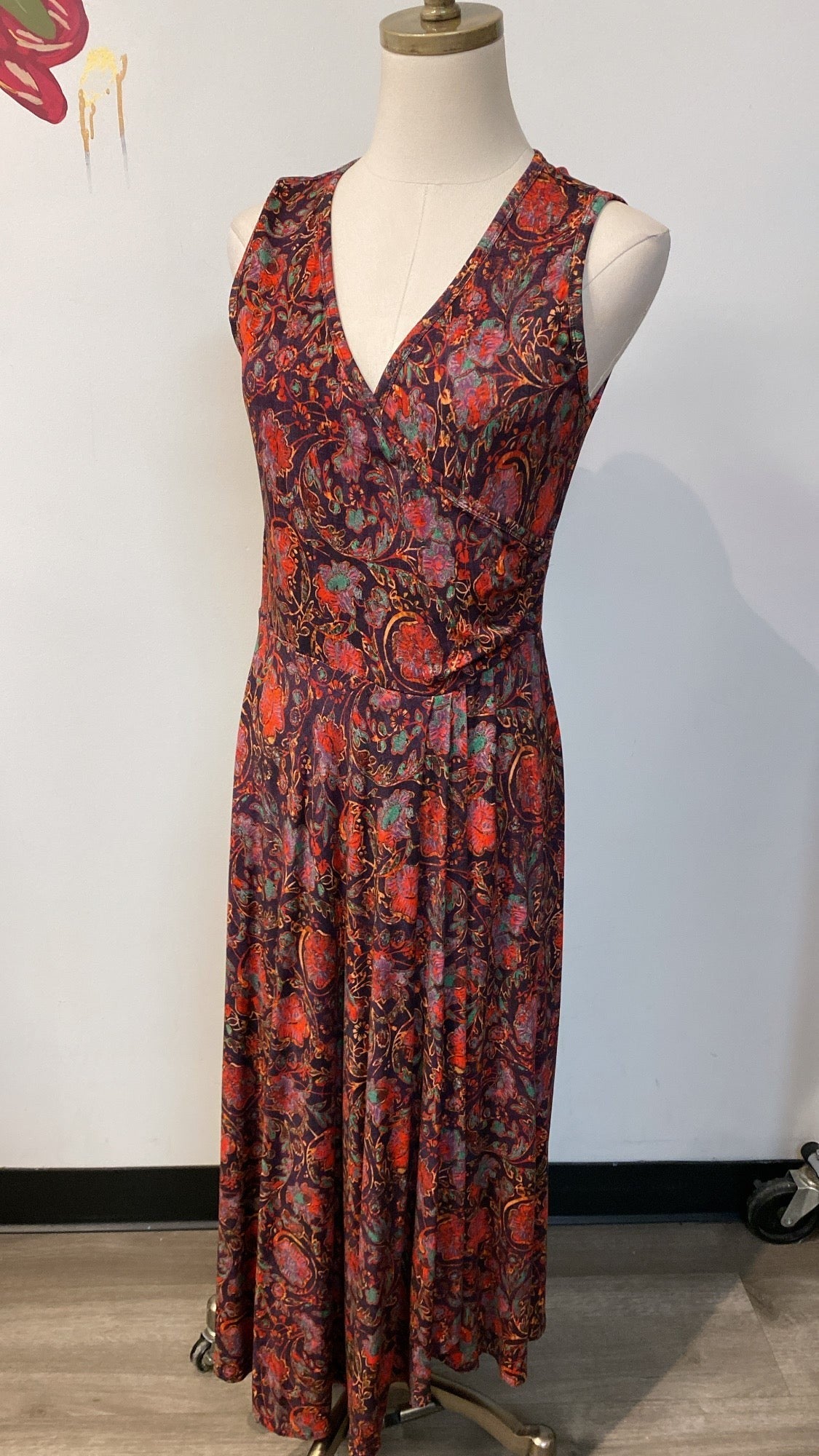 Peruvian Connection Print Dress, M