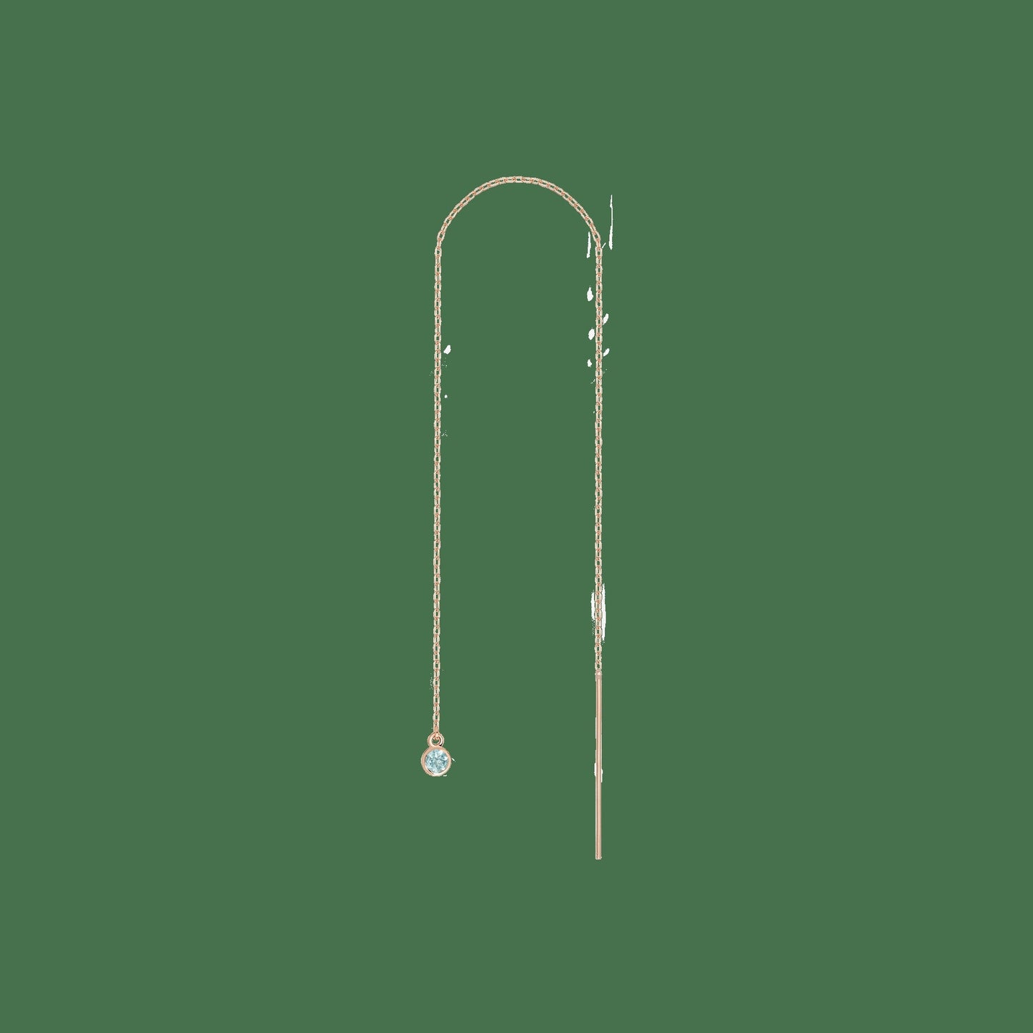 Birthstone Ear Chain Threader (Pair)