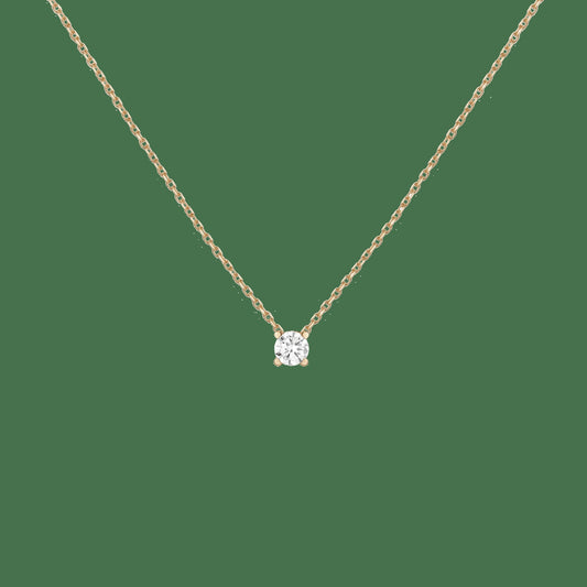 Lab Grown Diamond Solitaire Necklace
