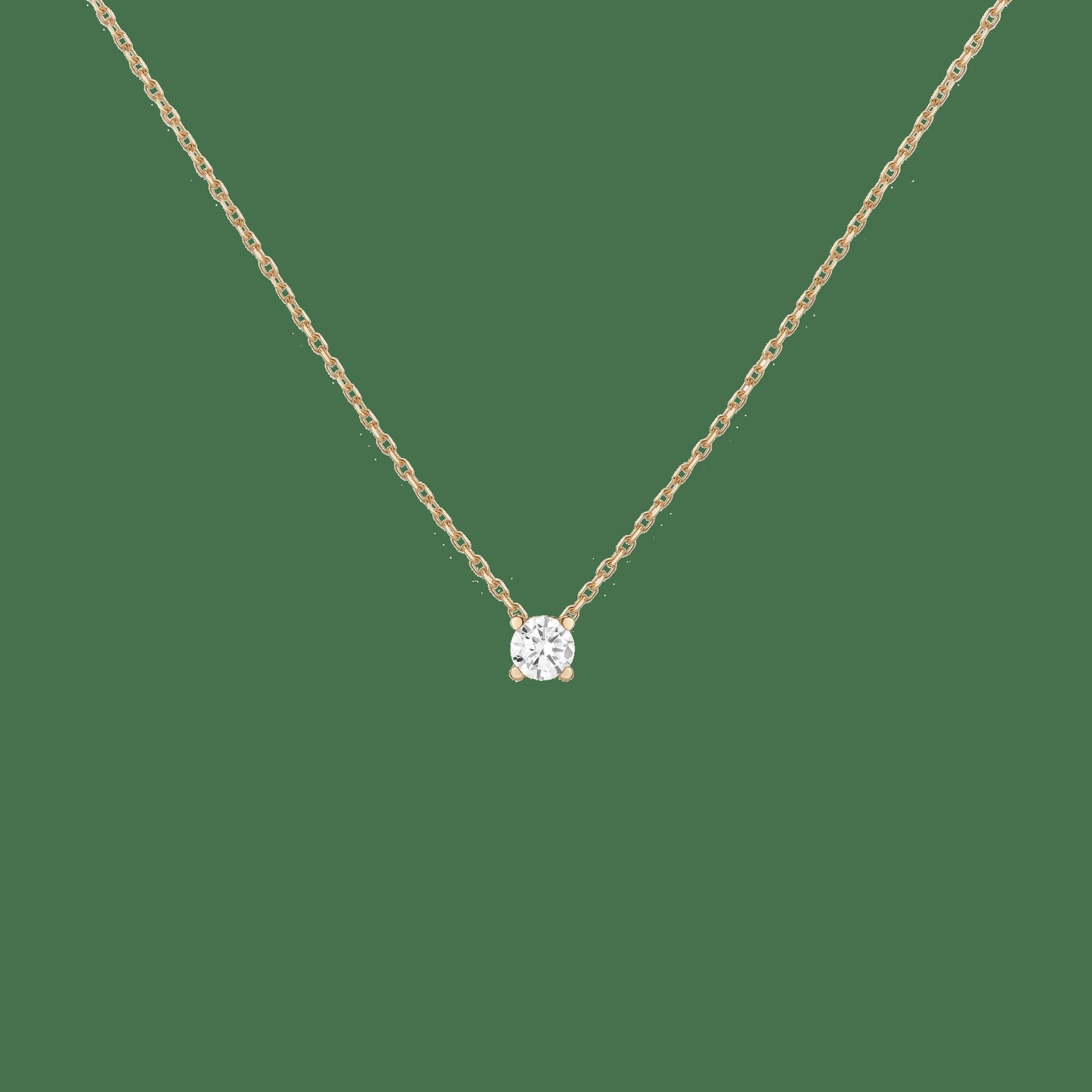 Lab Grown Diamond Solitaire Necklace