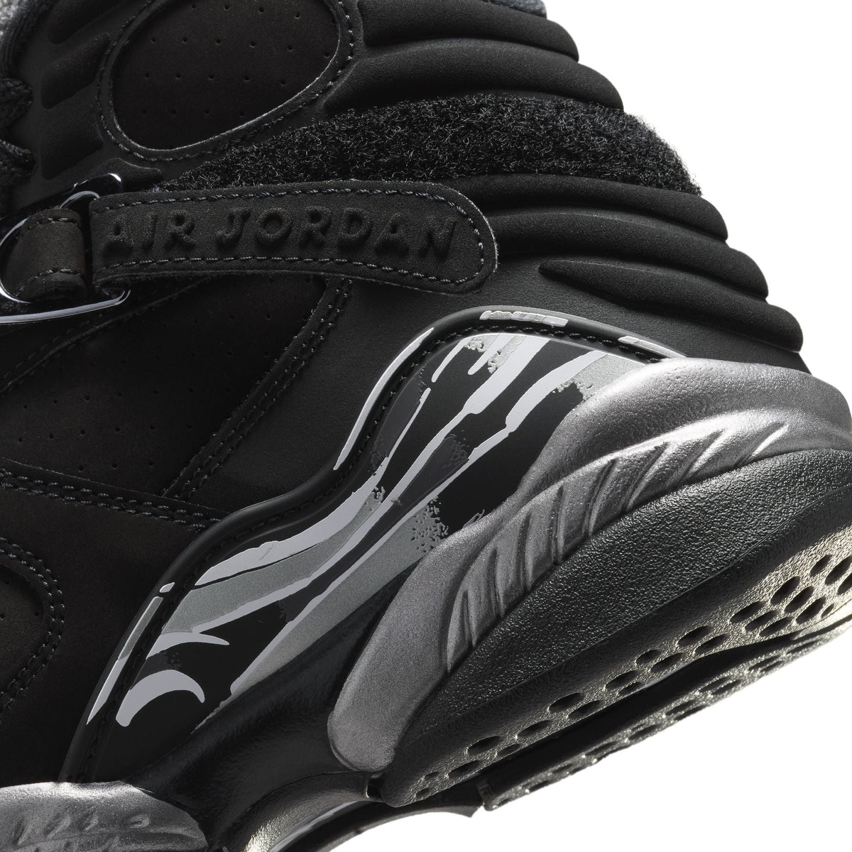 Air Jordan 8 Retro GS (Black/White/LT Graphite)