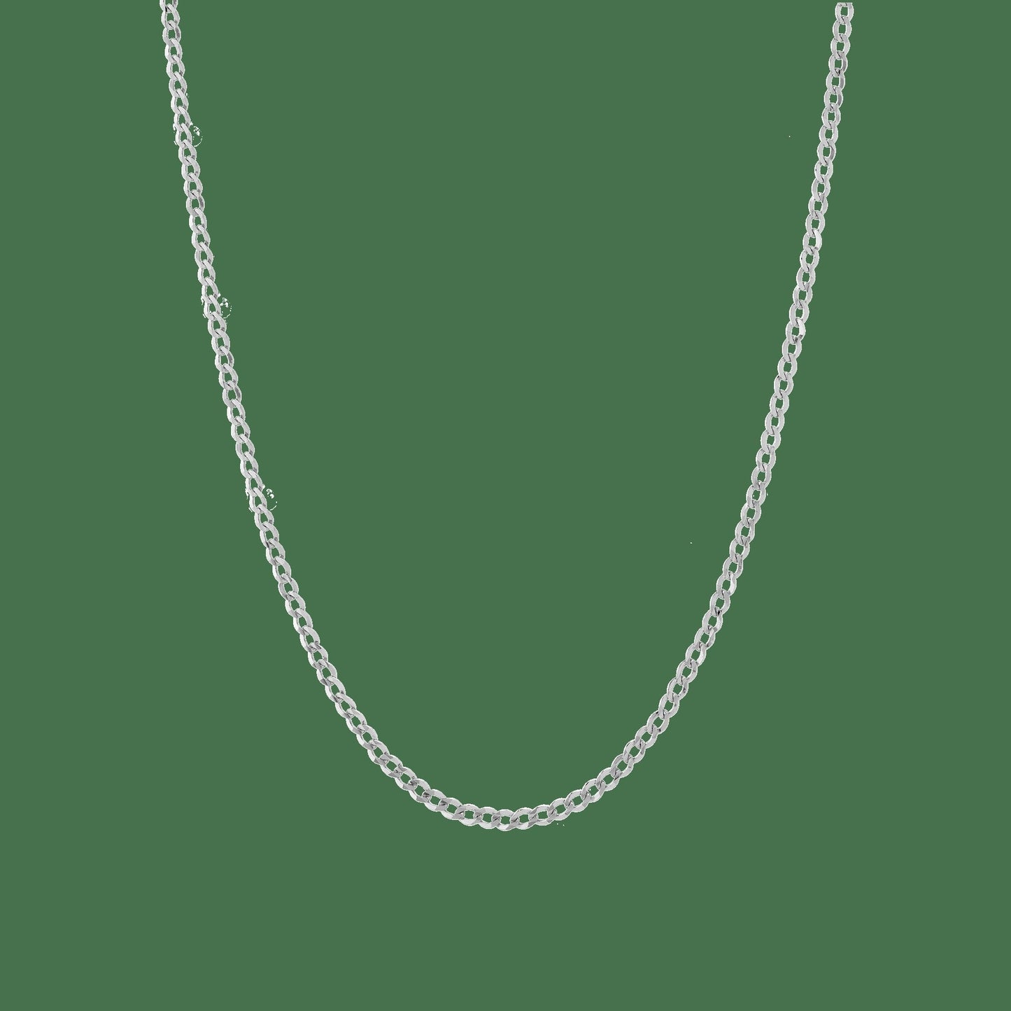 Medium Gold Curb Chain Necklace