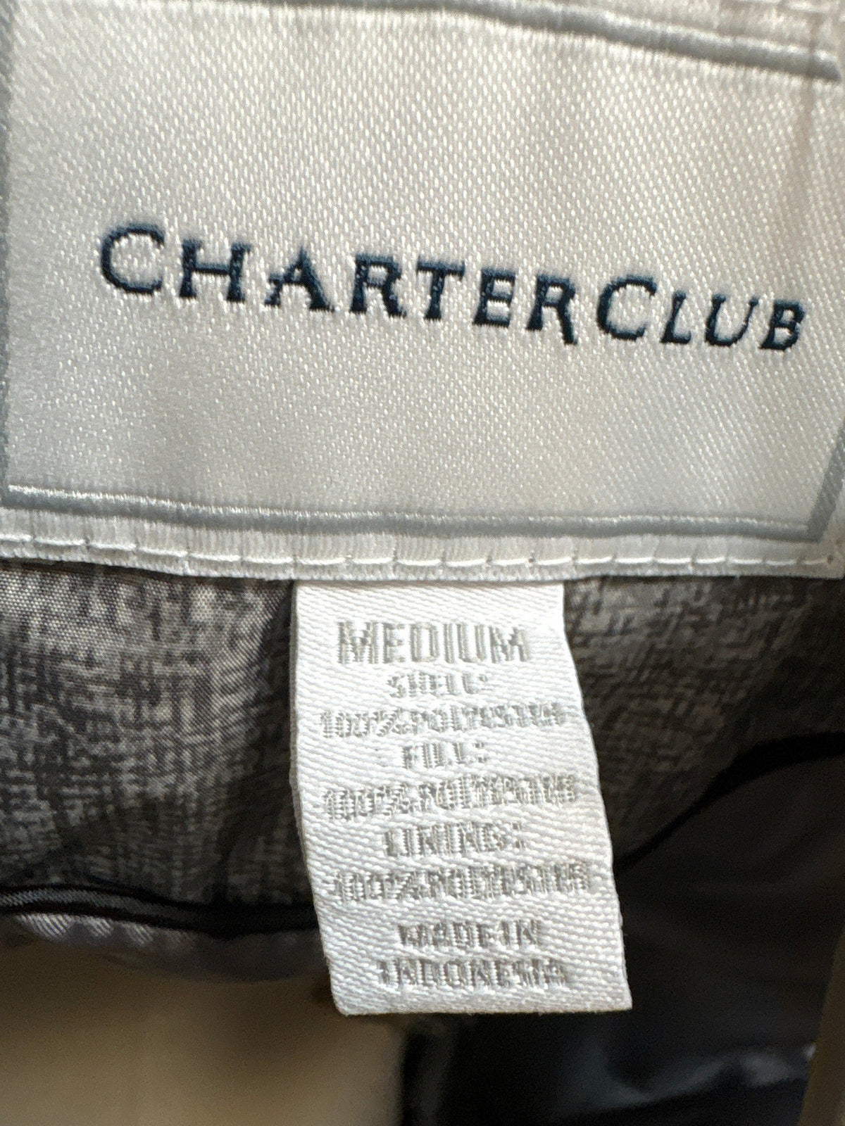 Charter Club Gray Vest, M