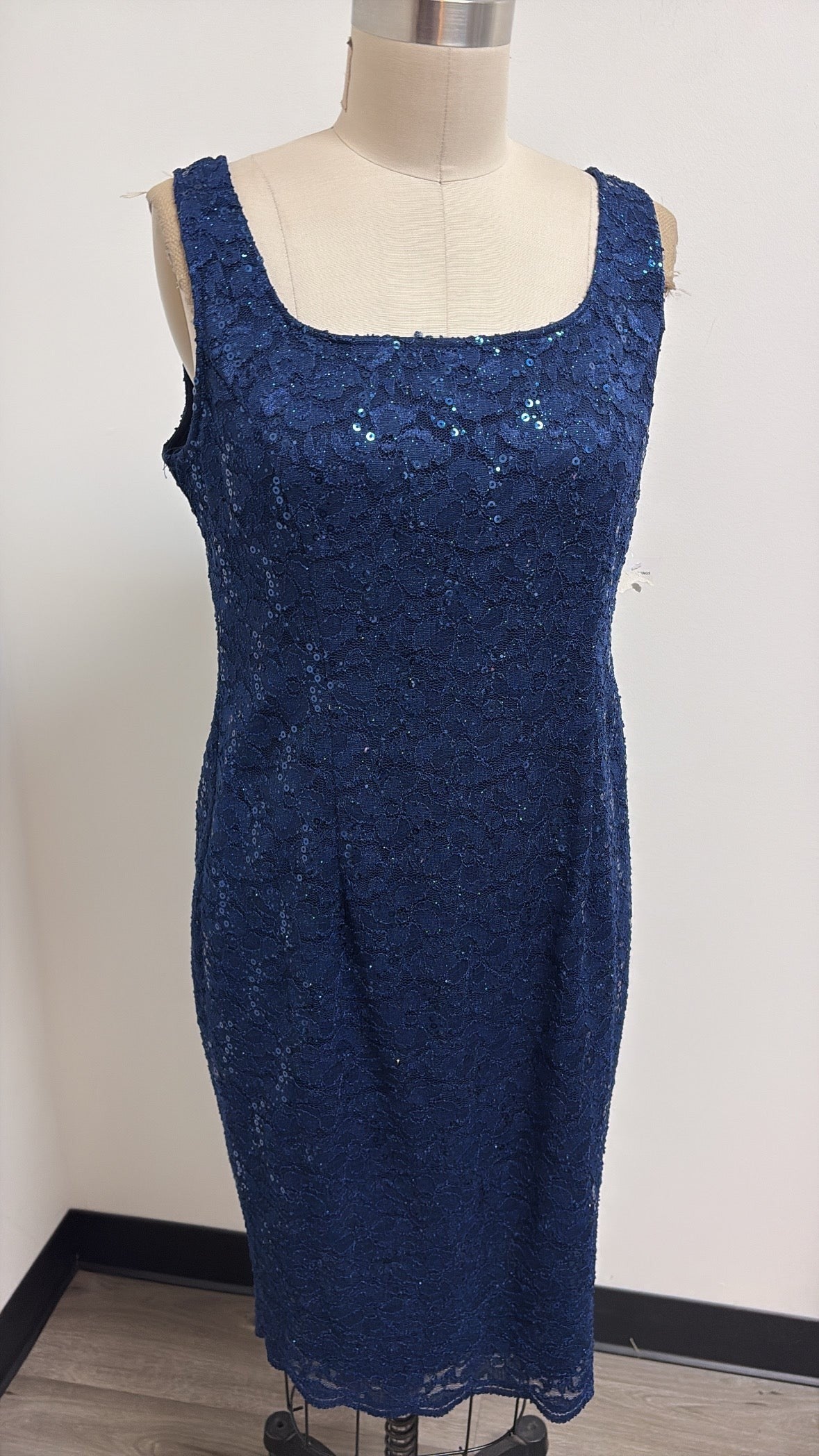 New Alex Evenings Blue Dress, 12 Petite