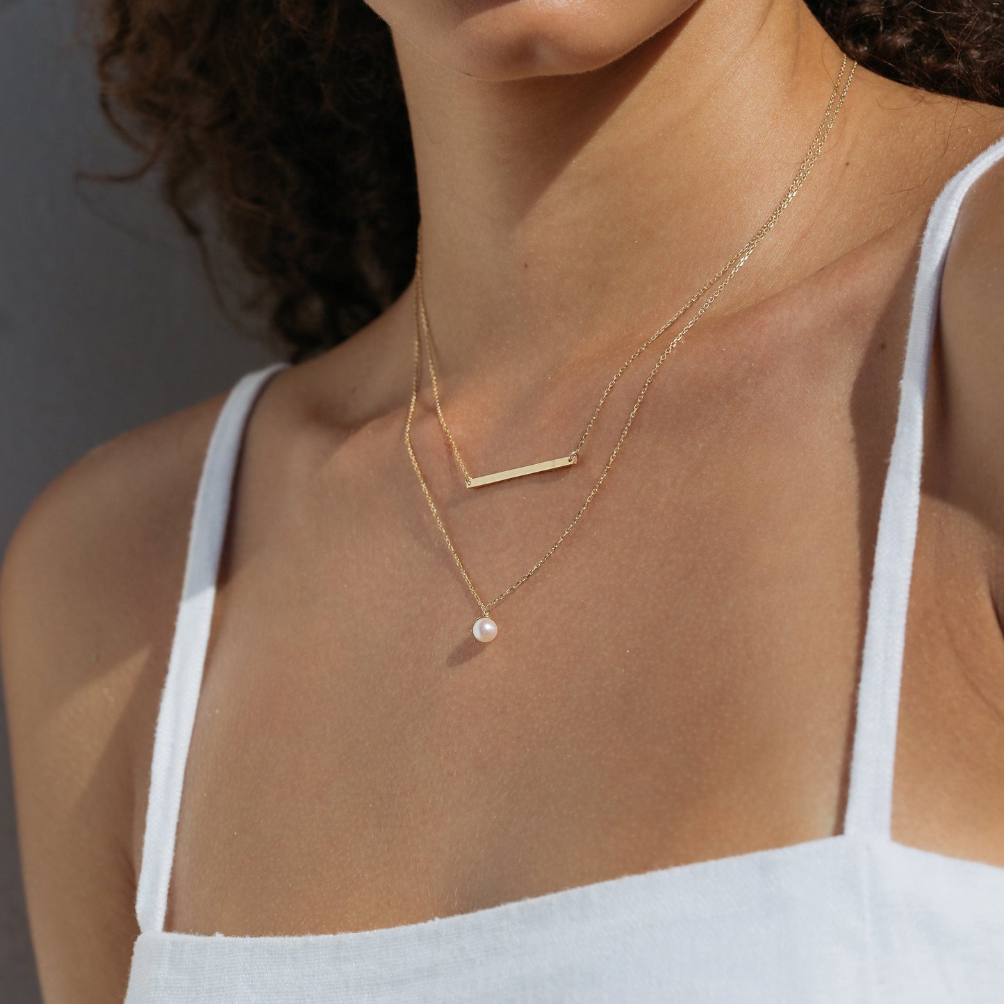 Simple Pearl Necklace