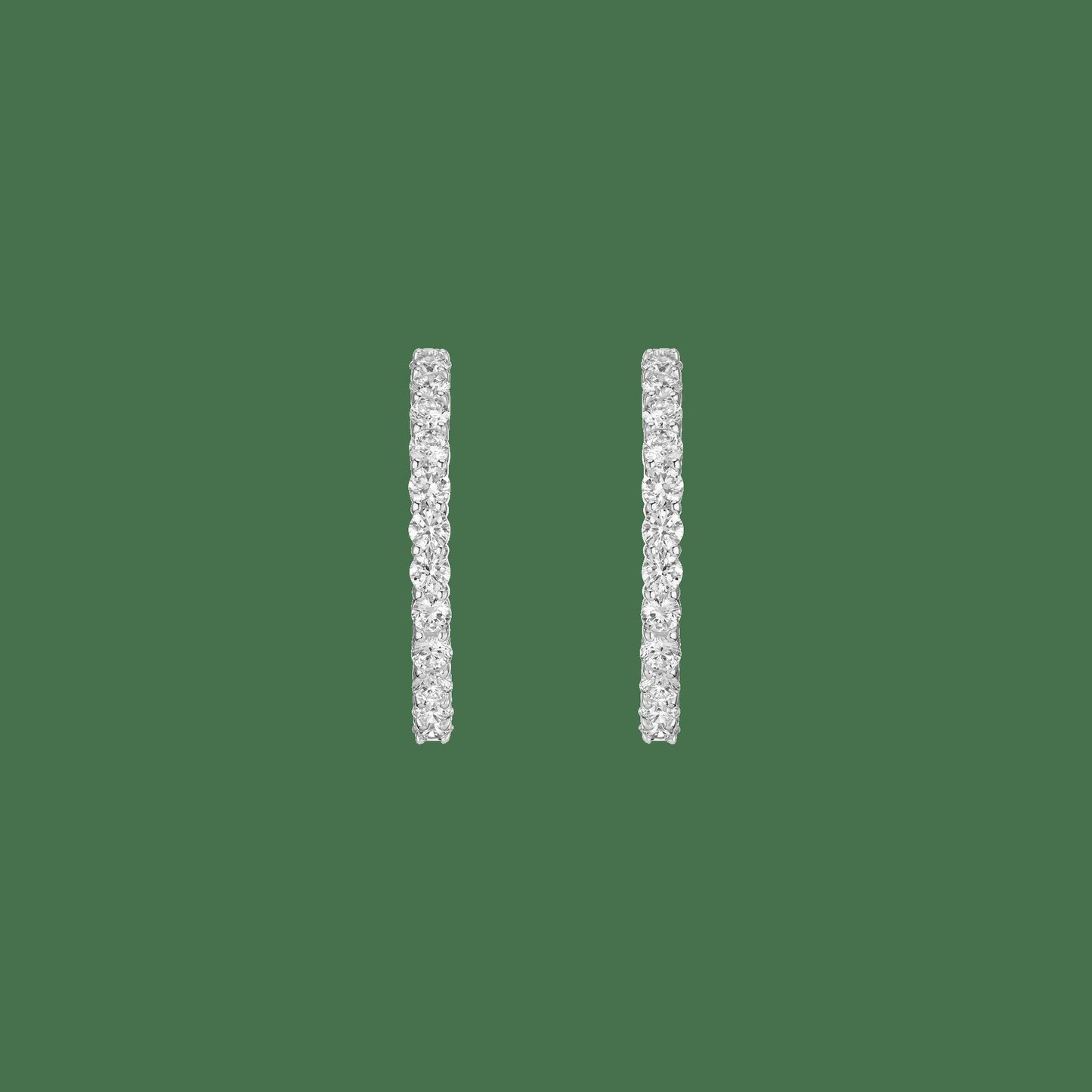 4ct Luxury Lab Grown Diamond Hoops
