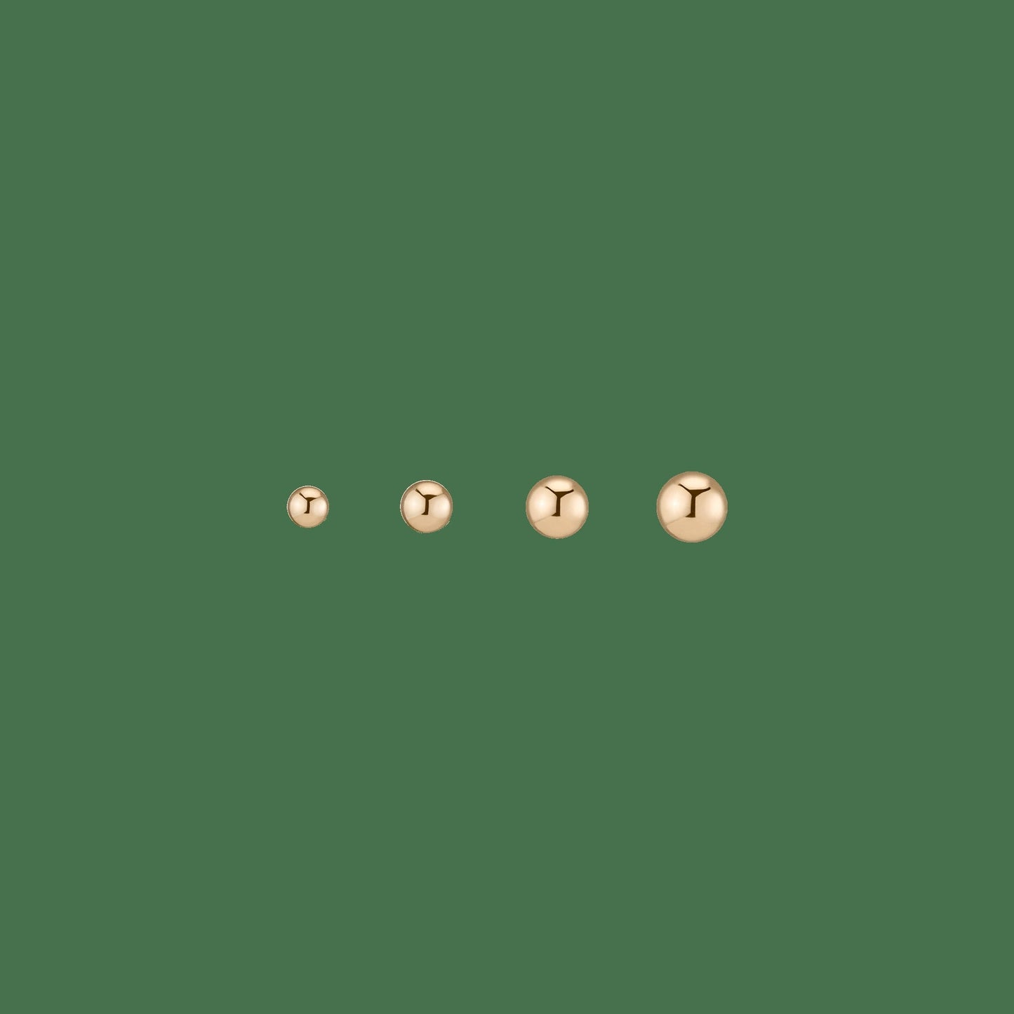 Gold Ball Studs 7mm
