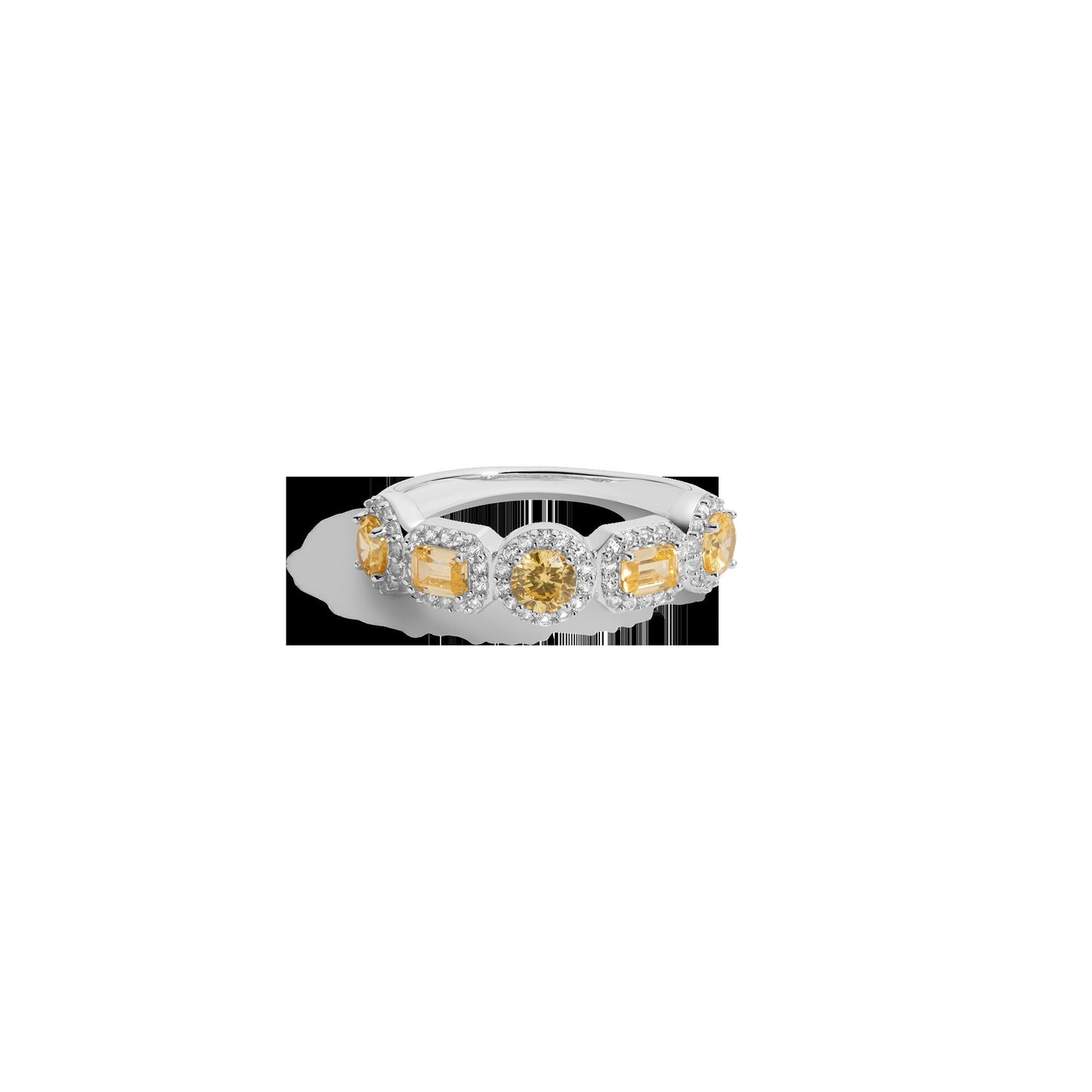 Lab Grown Canary Edwardian Ring