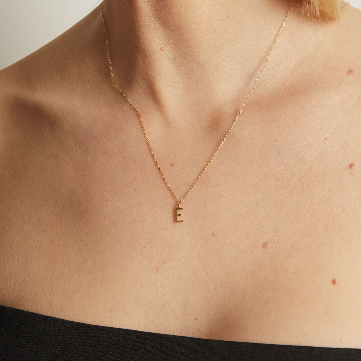 Gold Station Letter Necklace