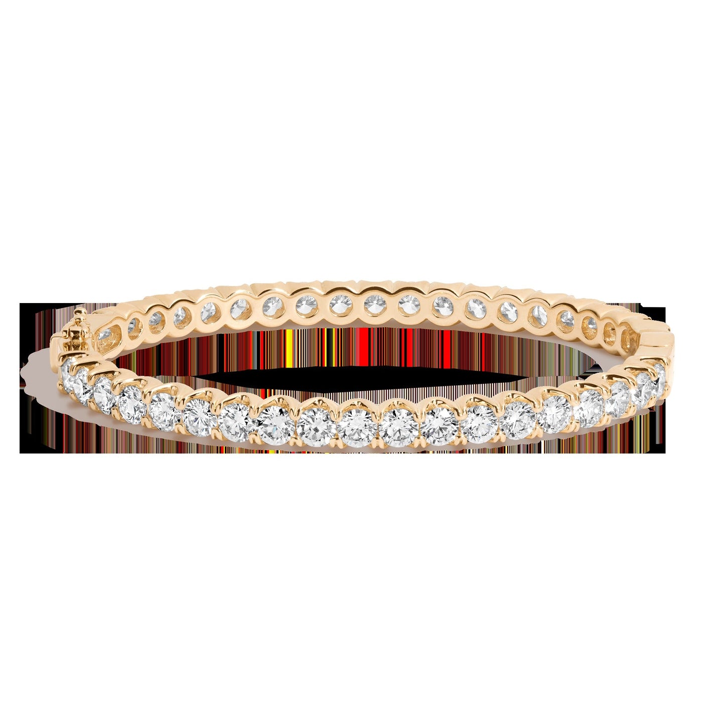 10ct Lab Grown Diamond Hinged Tennis Bracelet