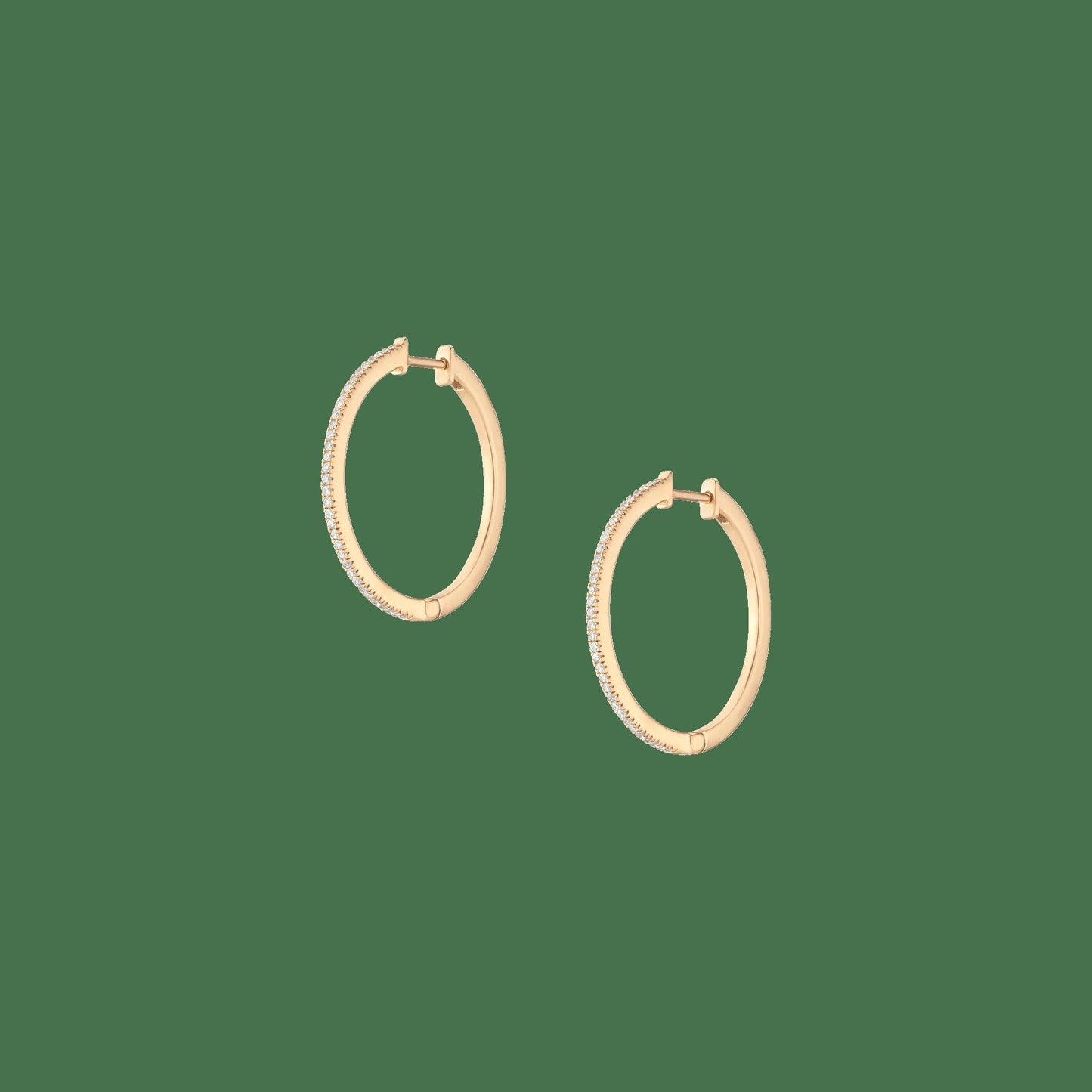 Lab Grown Diamond Hoop Earrings