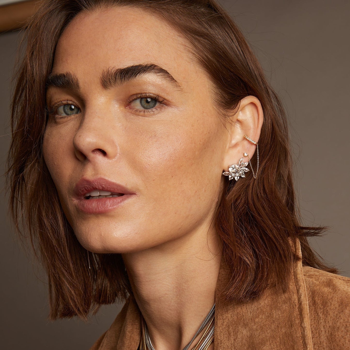 Aurate x Frye: Marquise Fringe Earrings