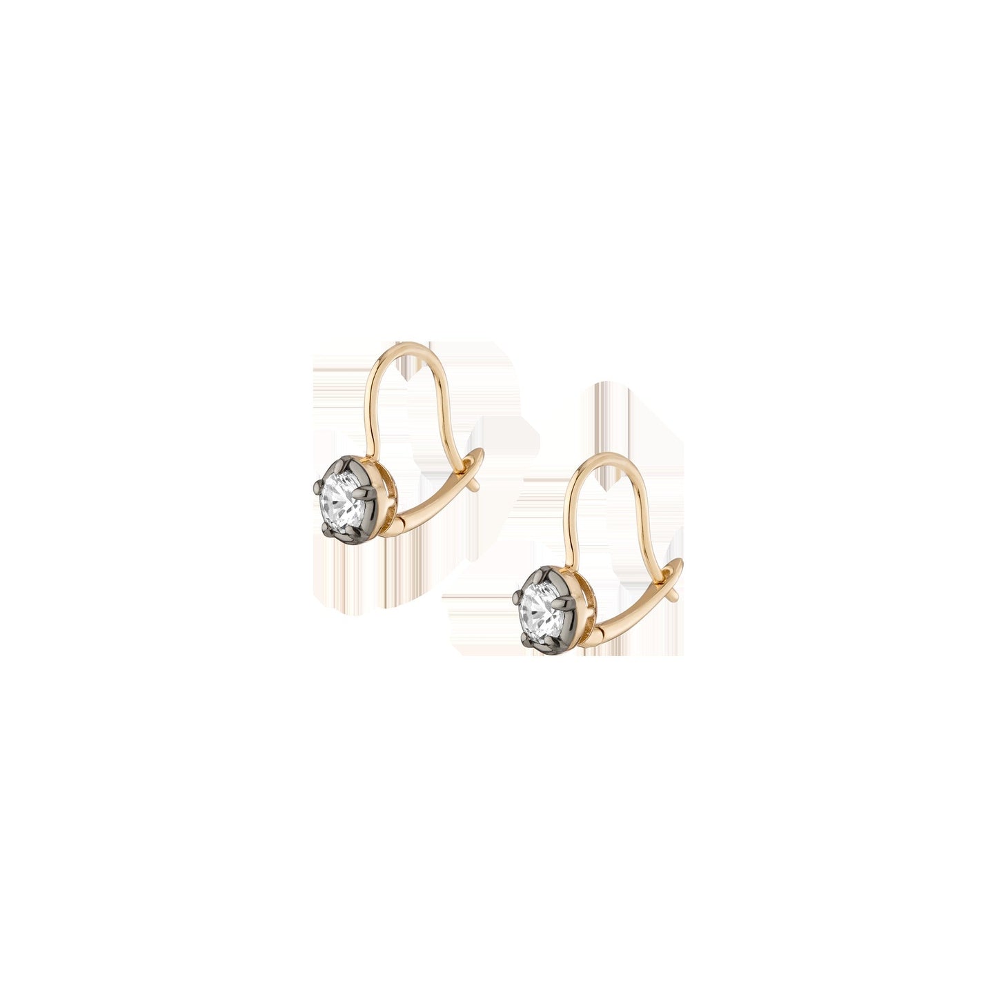 Black Rhodium Georgian Drop Earrings