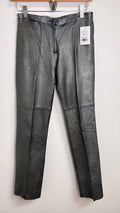 BCBGMaxAzria 31" Inseam Genuine Leather Jeans, 2