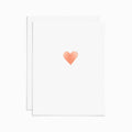 Rose Gold Foil Heart Card