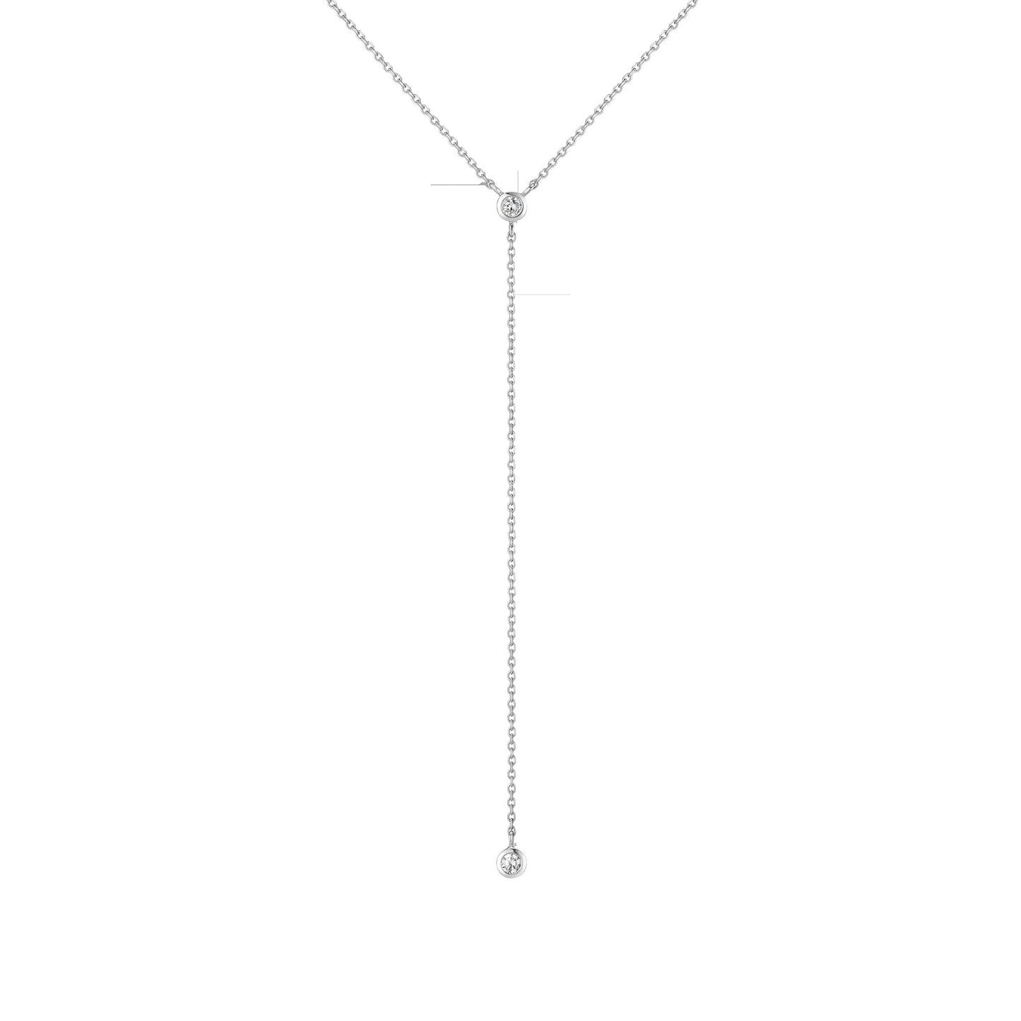 Lab Grown Diamond Bezel Lariat