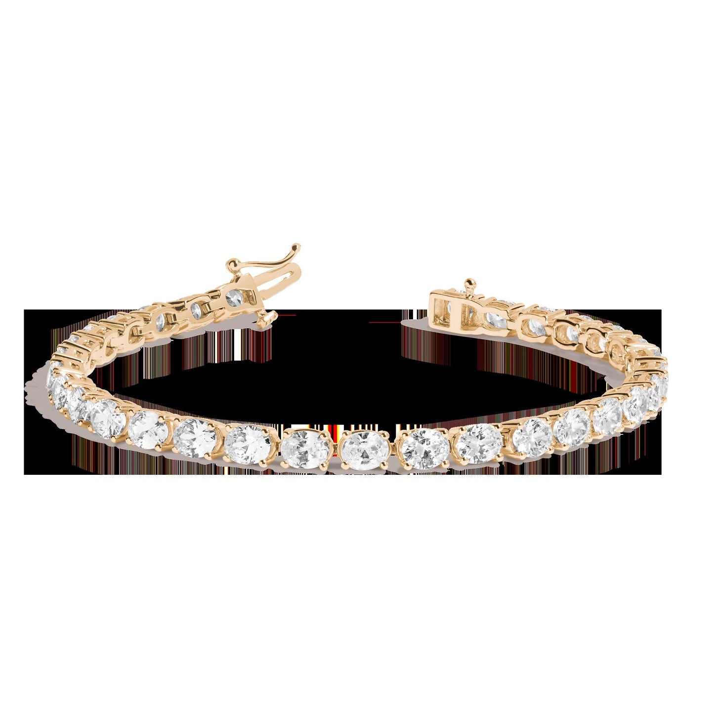 Lab Grown Diamond Oval Tennis Bracelet