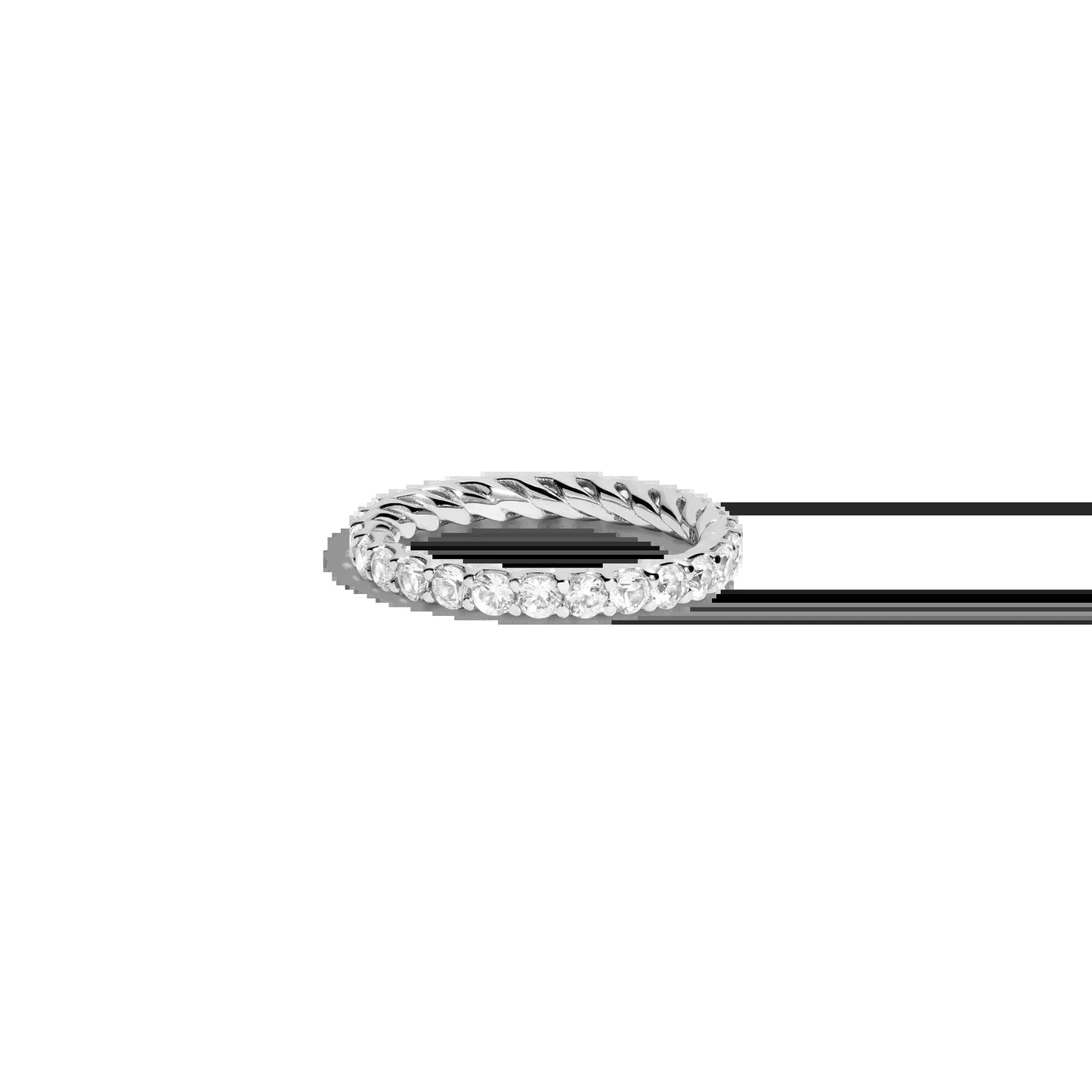 Lab Grown White Sapphire Birthstone Heritage Ring